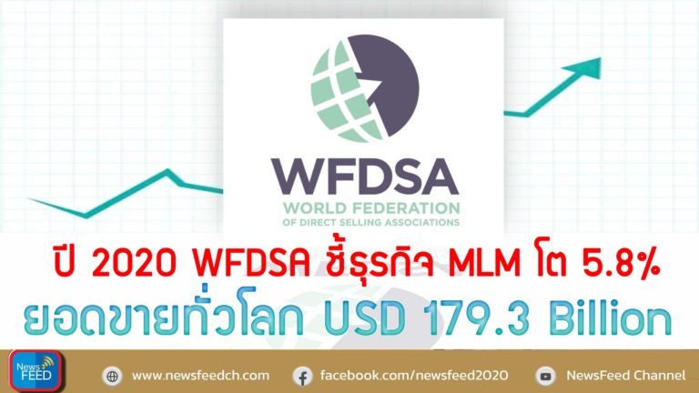 ปี 2020 WFDSA ชี้ธุรกิจ MLM โต 5.8%ยอดขายทั่วโลก USD 179.3 Billion