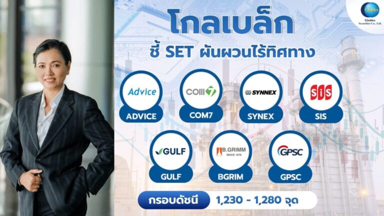 โกลเบล็ก” ชี้ SET ผันผวนไร้ทิศทาง แนะเก็งกำไรหุ้นอานิสงส์ค่าเงินบาทแข็ง