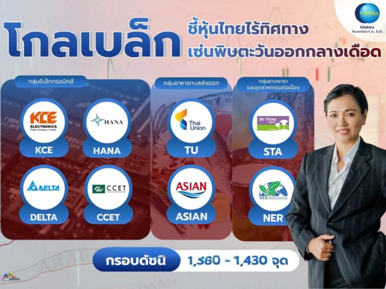 GBS คาด SET สัปดาห์นี้ผันผวน กรอบ 1,380–1,430 จุด แนะเก็งหุ้นได้อานิสงส์ยกเลิกภาษีทรัมป์